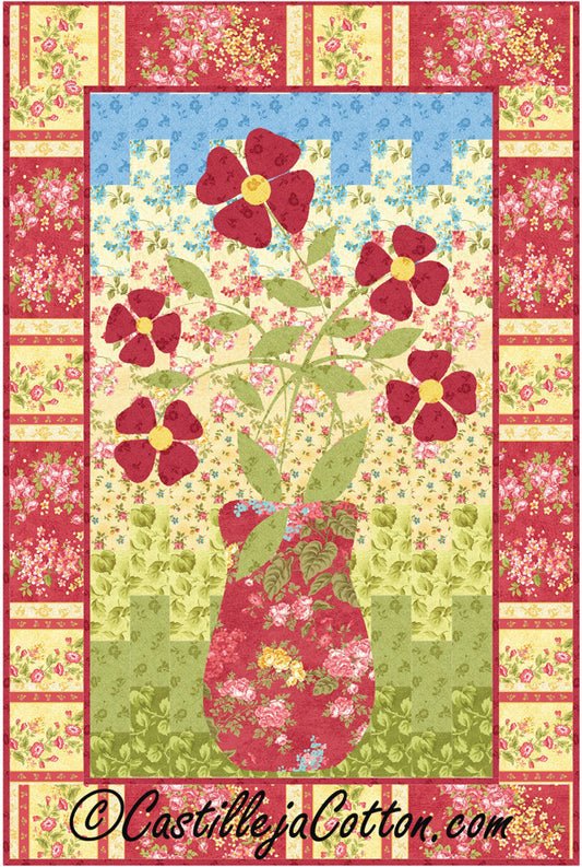 Bargello Flowers Quilt CJC-37629e - Downloadable Pattern