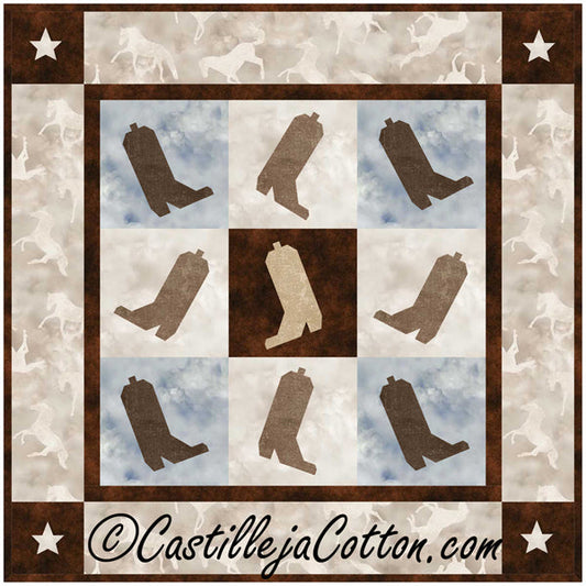 Dancing Boots Quilt Pattern CJC-381210 - Paper Pattern