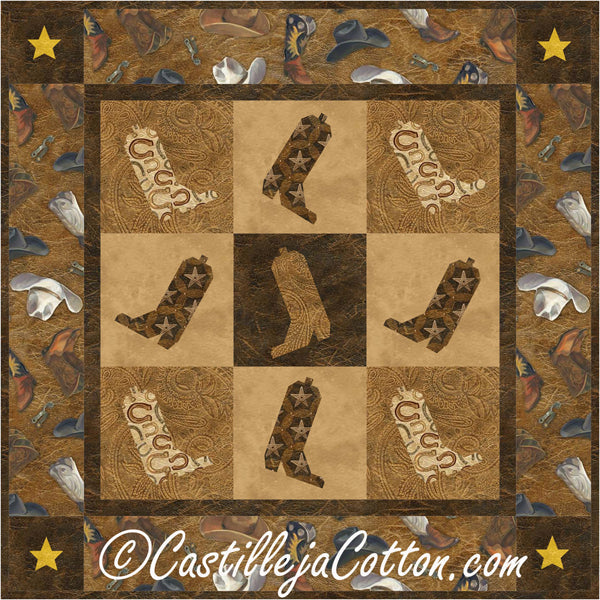 Dancing Boots Quilt Pattern CJC-38129 - Paper Pattern