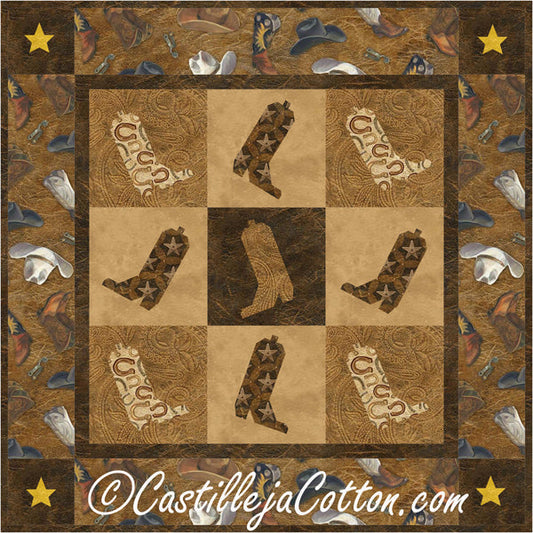 Dancing Boots Quilt Pattern CJC-38129 - Paper Pattern