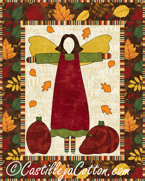 Autumn Garden Angel Quilt Pattern CJC-384312 - Paper Pattern