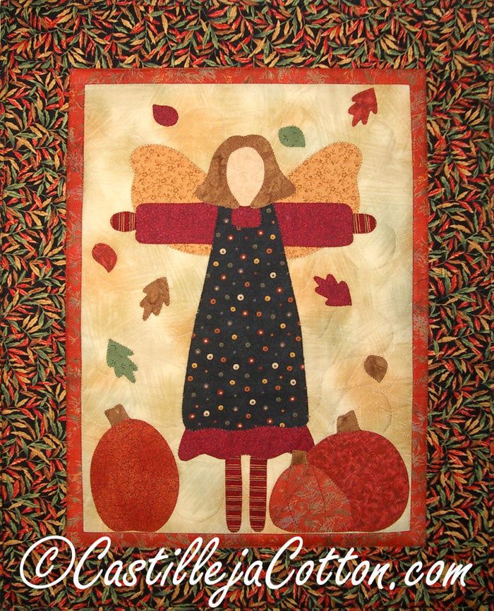 Autumn Garden Angel Quilt CJC-3843e - Downloadable Pattern