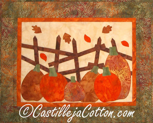 Pumpkin Patch Quilt Pattern CJC-3876 - Paper Pattern