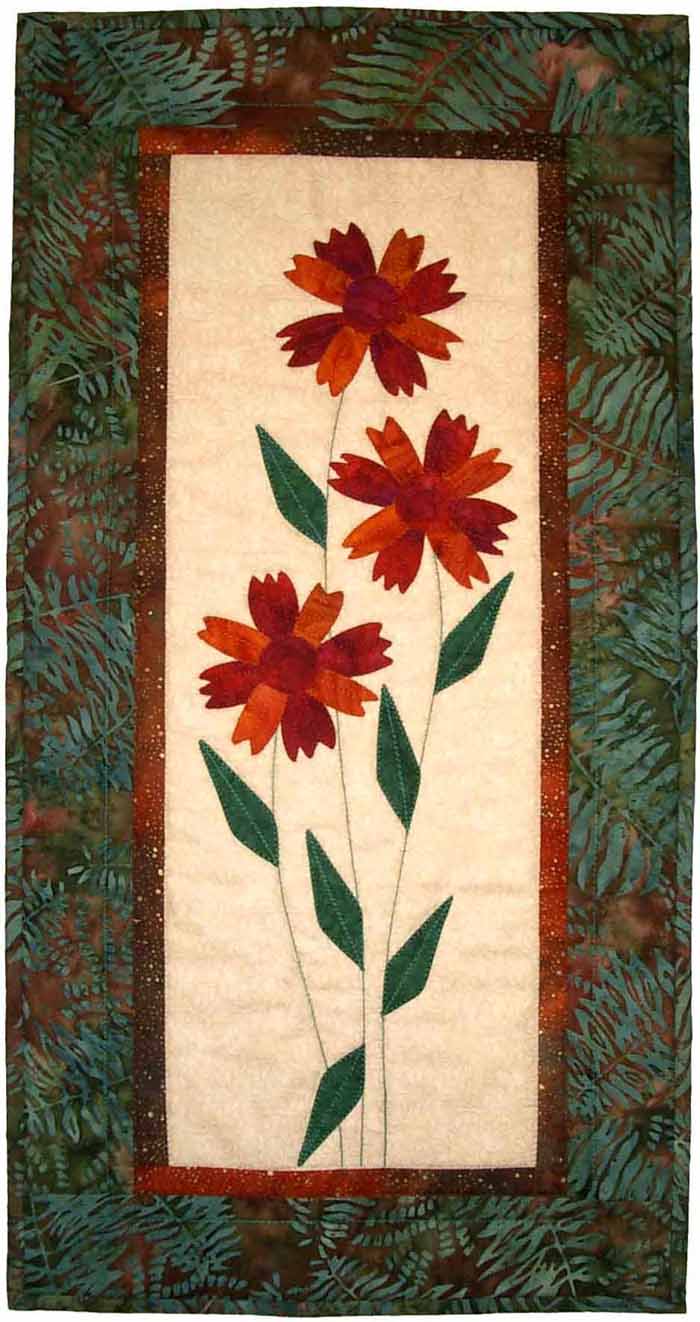 Blanket Flower Quilt CJC-3897e - Downloadable Pattern