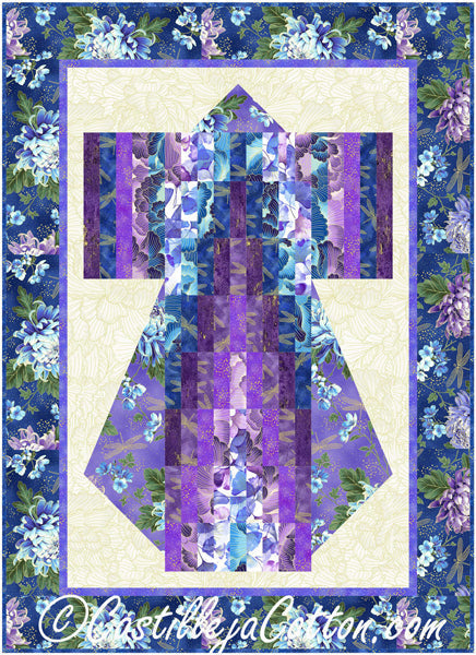 Bargello Kimono Wall Hanging CJC-397043e - Downloadable Pattern