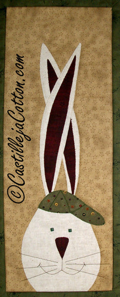 Bunny & Cap Wall Hanging CJC-39966e - Downloadable Pattern