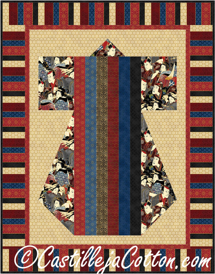 Stripped Kimono Quilt CJC-4000e - Downloadable Pattern