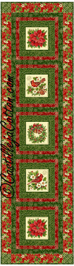 Christmas Windows Table Runner Pattern CJC-402321 - Paper Pattern