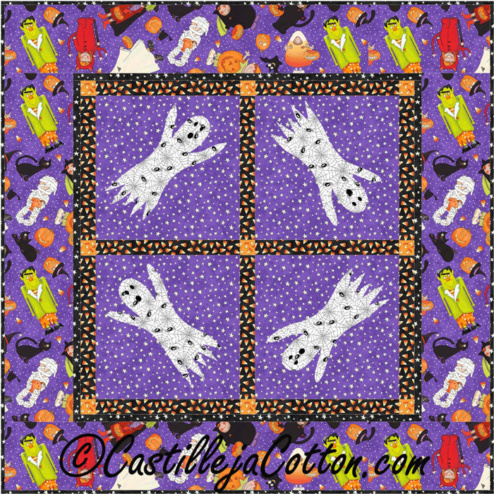 Ghostly Harvest Moon Quilt Pattern CJC-4050 - Paper Pattern