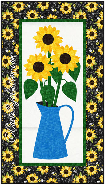 Sunflowers in a Jug Quilt CJC-405513e - Downloadable Pattern