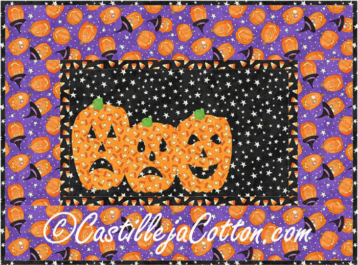 Scary Pumpkins Quilt CJC-4060e - Downloadable Pattern