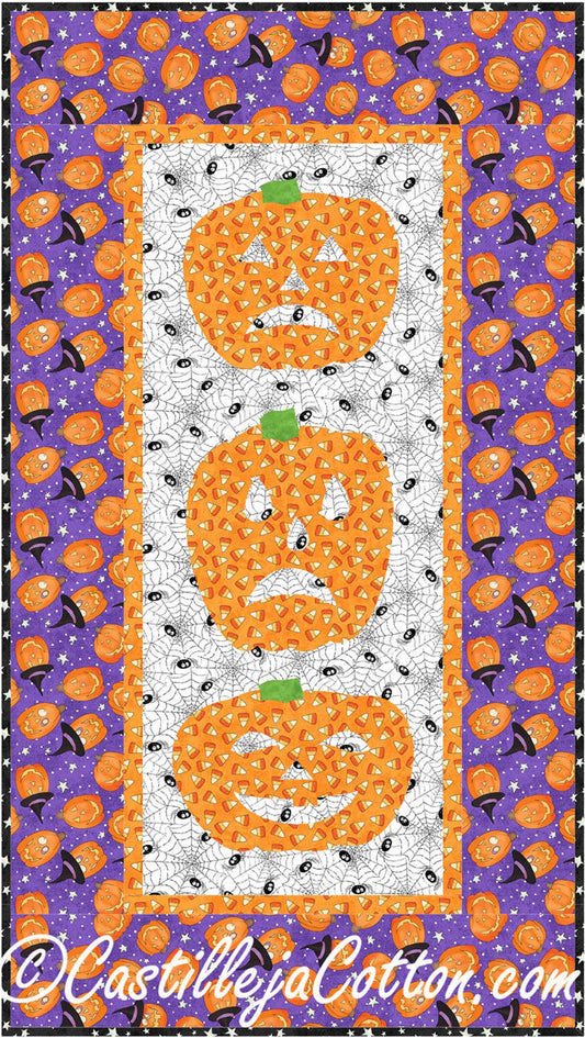 Scary Pumpkins Panel Quilt Pattern CJC-4062 - Paper Pattern