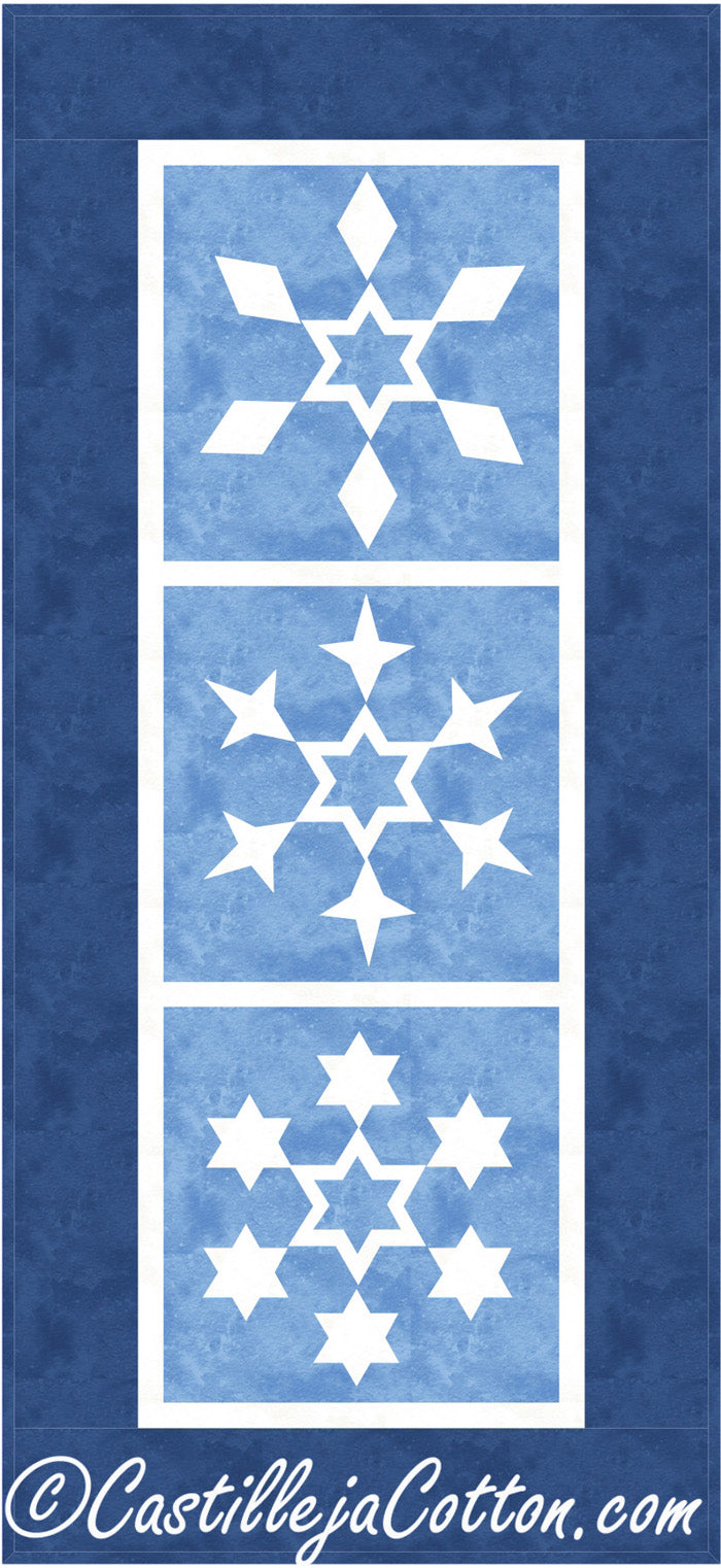 Star Snowflake Panel Quilt CJC-4080e - Downloadable Pattern