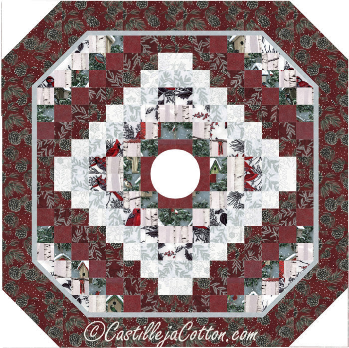 Winterberry Tree Skirt Pattern CJC-4094 - Paper Pattern