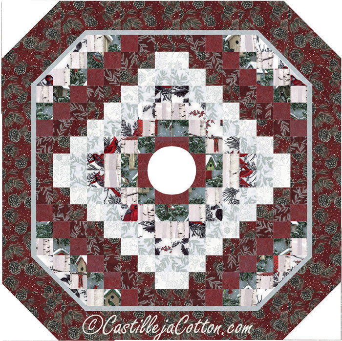 Winterberry Tree Skirt CJC-4094e - Downloadable Pattern