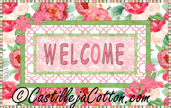 Welcome with Flowers Quilt Pattern CJC-410914 - Paper Pattern