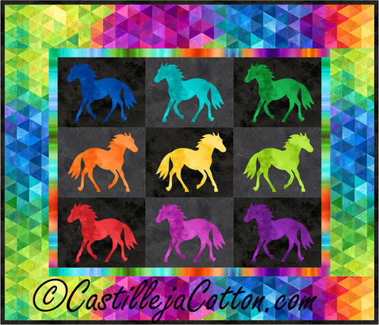 Painted Ponies Quilt CJC-424611e - Downloadable Pattern