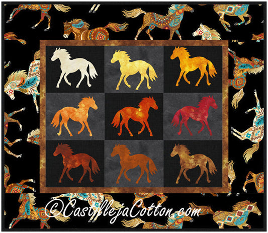 Painted Ponies Quilt CJC-424612e - Downloadable Pattern