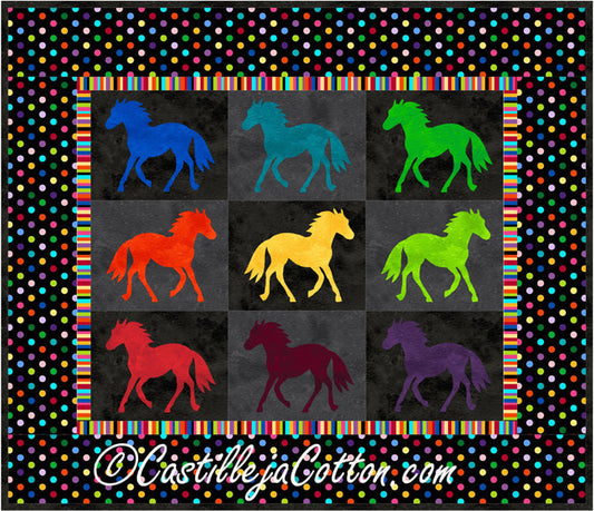 Painted Ponies Quilt Pattern CJC-4246 - Paper Pattern