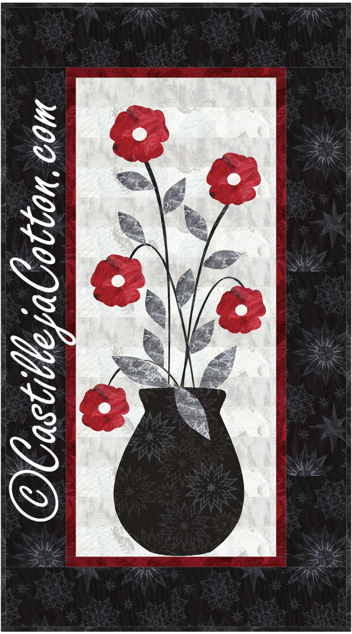 Crimson Roses Quilt CJC-4310e - Downloadable Pattern