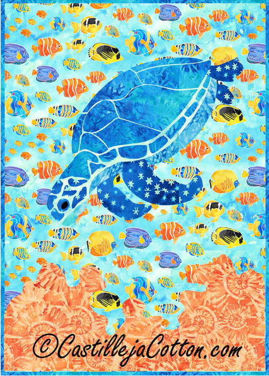 Mortimer the Turtle Quilt Pattern CJC-4317 - Paper Pattern