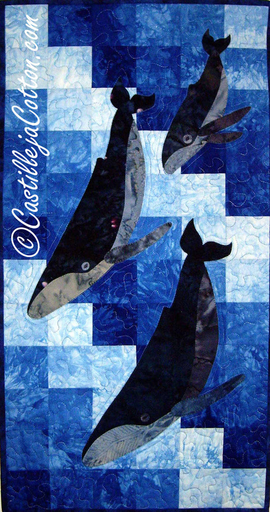 Humpback Family Dive Quilt Pattern CJC-4373 - Paper Pattern