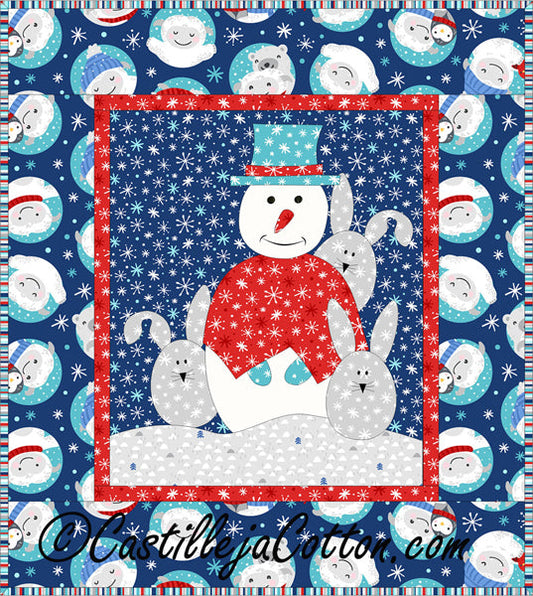 New Snowman Neighbor Quilt Pattern CJC-43756 - Paper Pattern