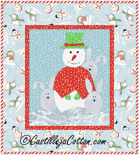 New Snowman Neighbor Wall Hanging CJC-43757e - Downloadable Pattern