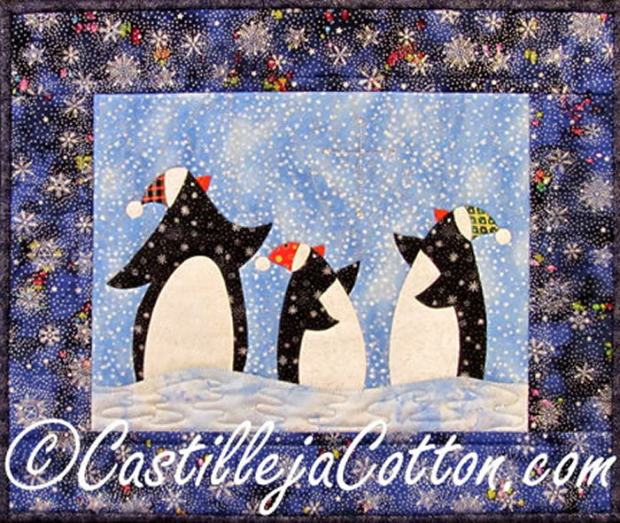 Penguins Finding Their Way Quilt CJC-4413e - Downloadable Pattern