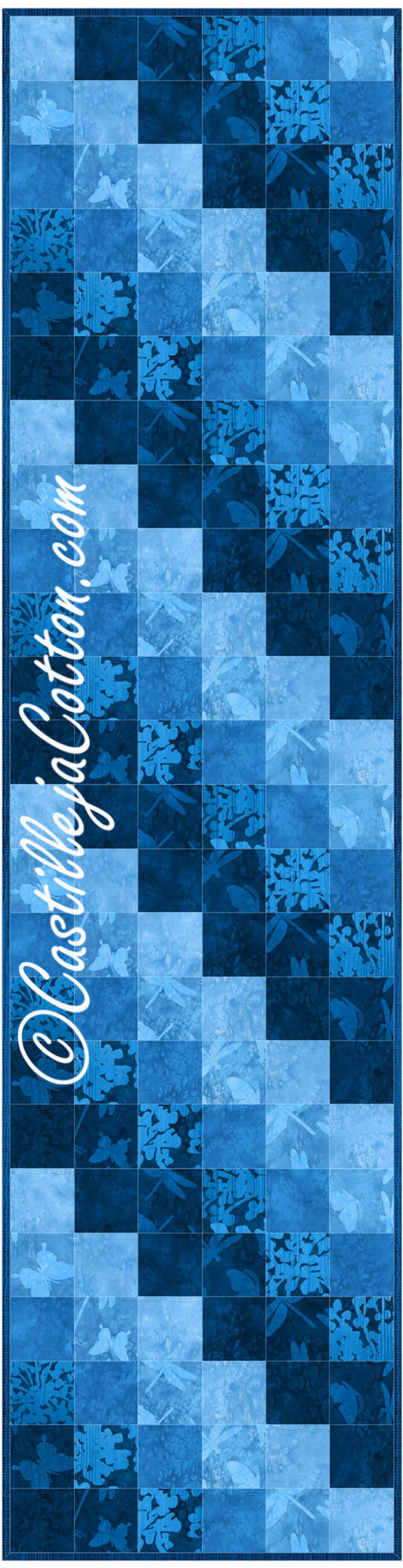 Slanting Cubes Table Runner CJC-4417e - Downloadable Pattern