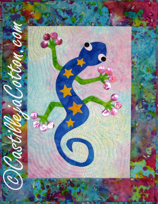 Funny Gecko Quilt Pattern CJC-4419 - Paper Pattern