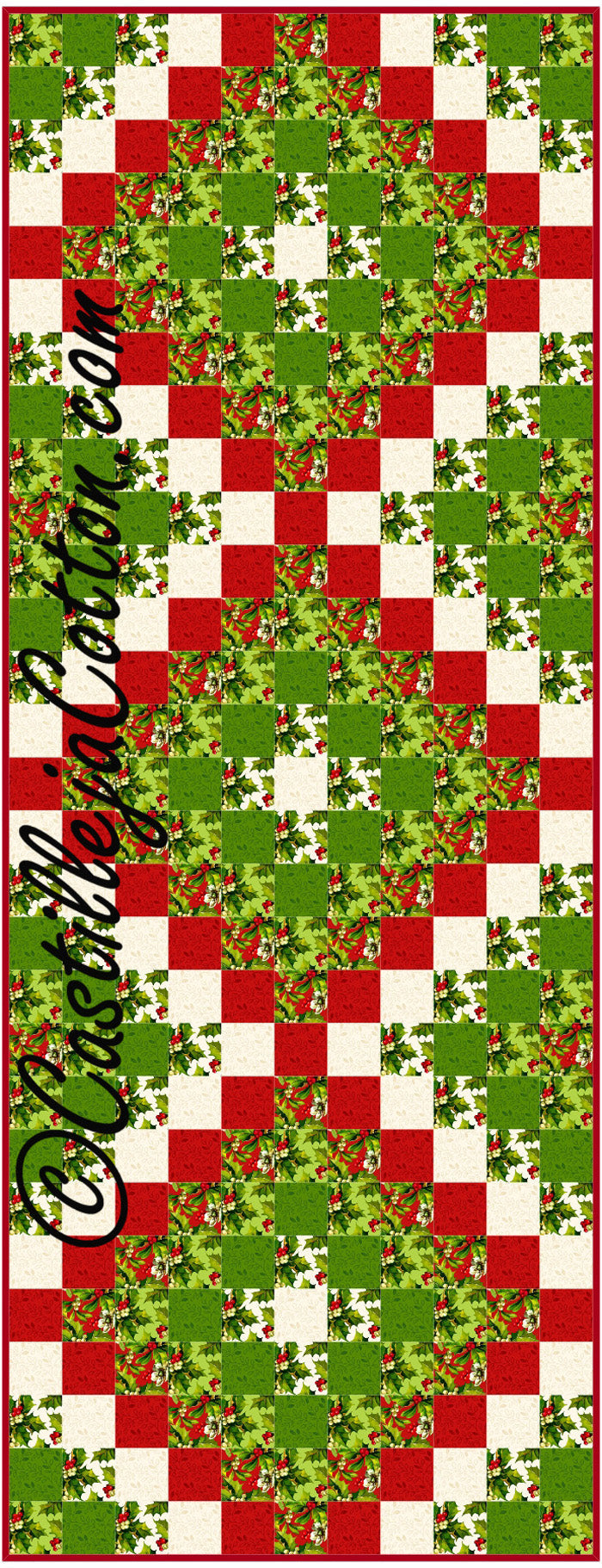 Six Pack Trip Table Runner Pattern CJC-4447 - Paper Pattern