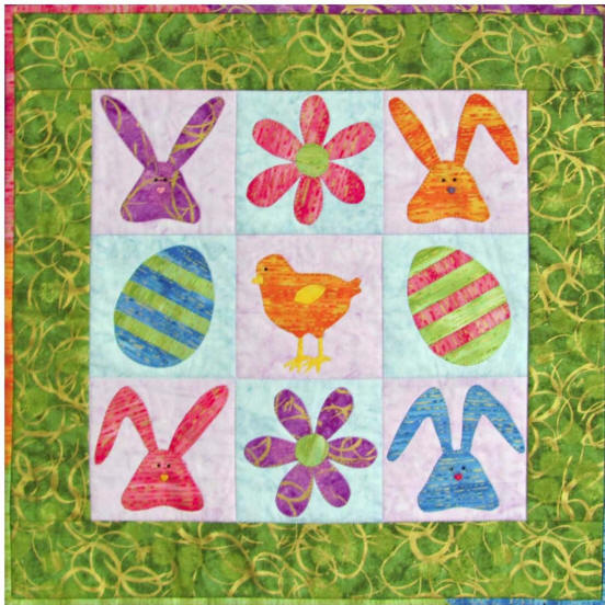 Easter 9-Patch CJC-4533e - Downloadable Pattern