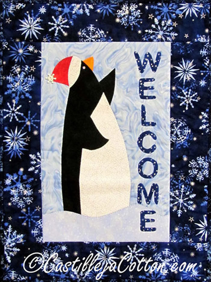 Penquin Welcome Quilt Pattern CJC-4542 - Paper Pattern