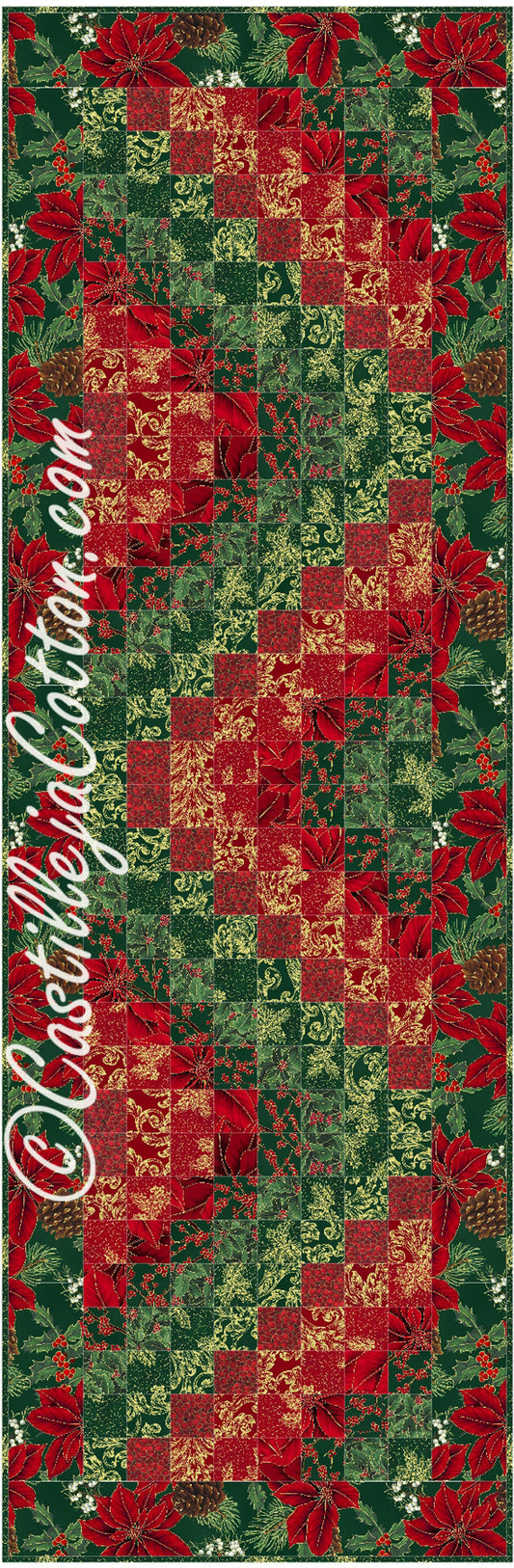 Garden Lane Table Runner Pattern CJC-4567 - Paper Pattern