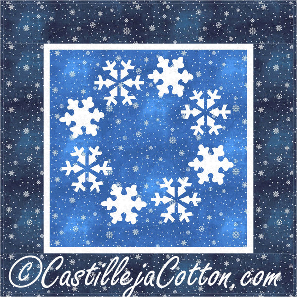 Circle of Snowflakes Quilt Pattern CJC-46175 - Paper Pattern