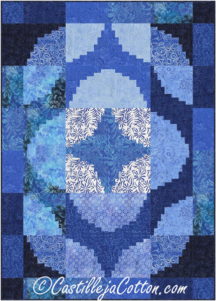 Spiral Log Cabin Quilt CJC-462321e - Downloadable Pattern