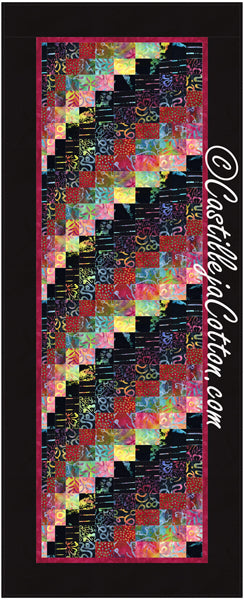 Rainbow Bargello Table Runner CJC-462810e - Downloadable Pattern