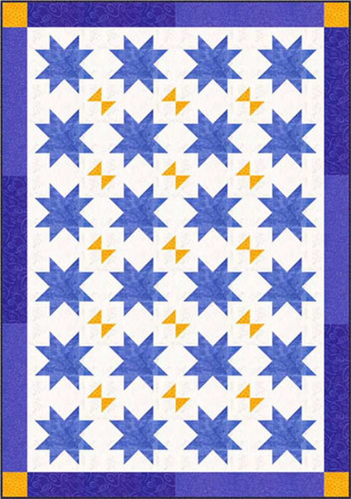 Floating Stars with Butterflies Quilt Pattern CJC-46681 - Paper Pattern