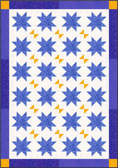 Floating Stars with Butterflies Quilt Pattern CJC-46681 - Paper Pattern