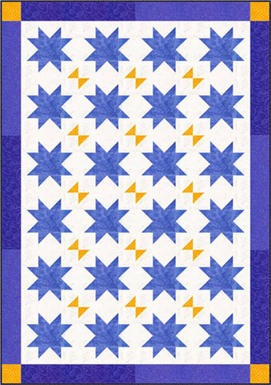 Floating Stars with Butterflies Quilt Pattern CJC-46681 - Paper Pattern