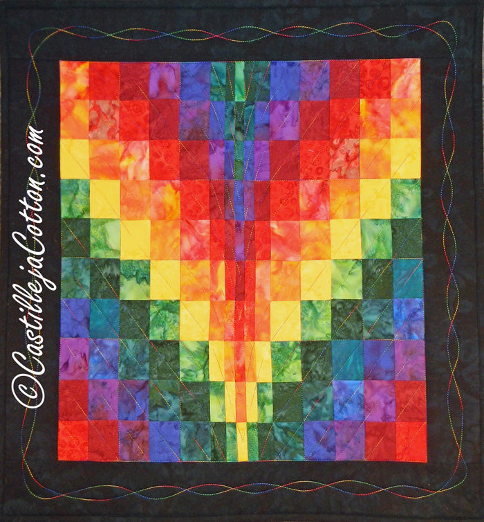 Bargello Sunrise Quilt CJC-4718e - Downloadable Pattern