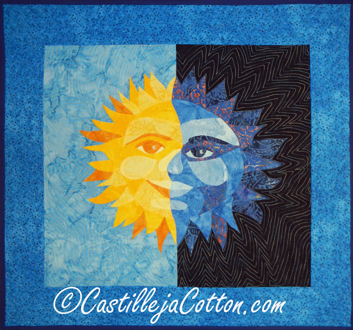 Sun and Moon Art Quilt CJC-47211e - Downloadable Pattern