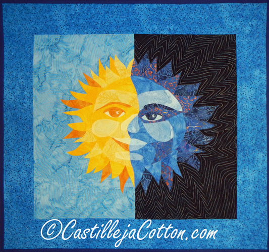 Sun and Moon Art Quilt CJC-47211e - Downloadable Pattern