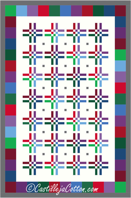 9 Patch Bars Quilt CJC-4746e - Downloadable Pattern