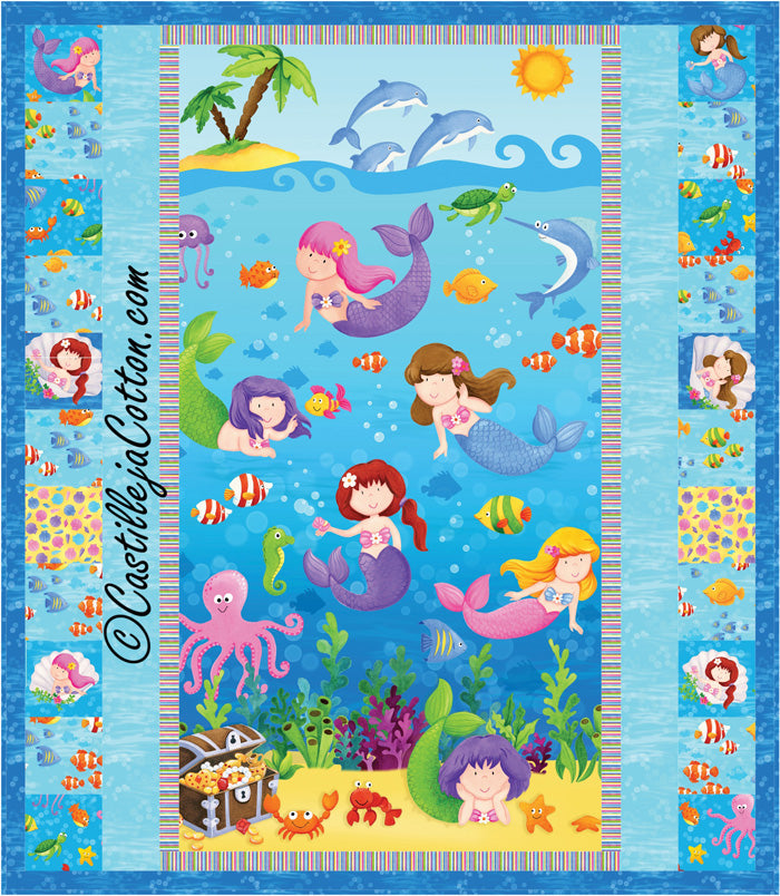 Little Mermaids Quilt Pattern CJC-4749 - Paper Pattern