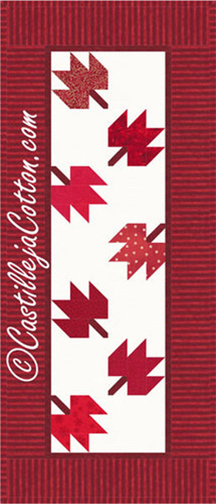 Maple Leaves Runner Pattern CJC-4756 - Paper Pattern