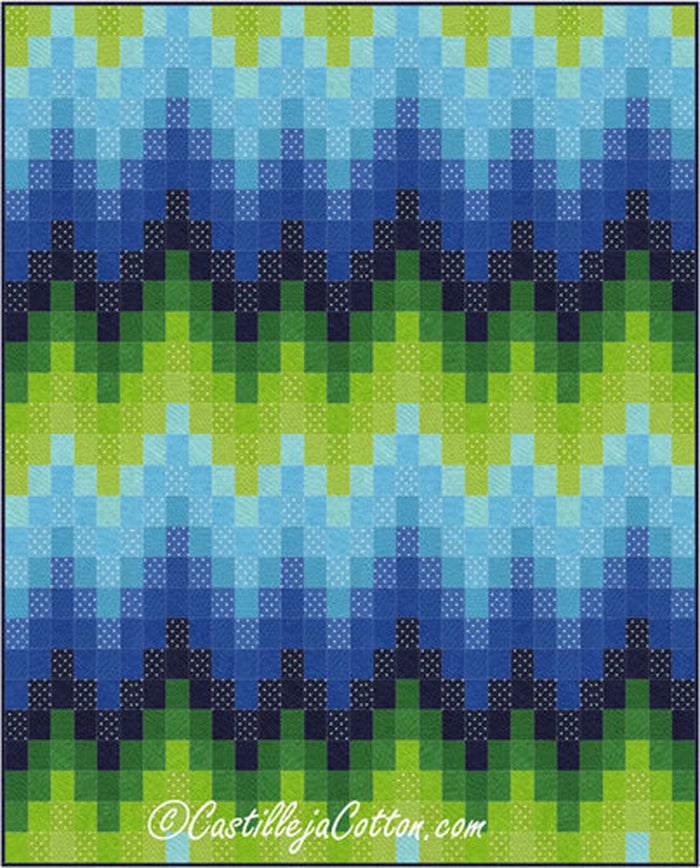 Bargello Waves Quilt Pattern CJC-4772 - Paper Pattern