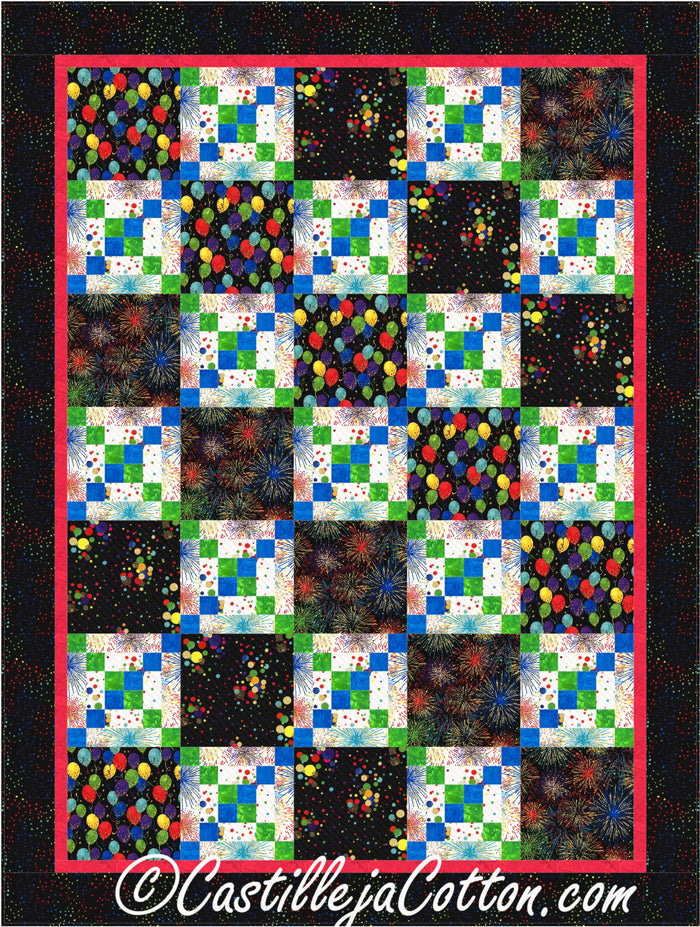 Party Cross Roads Quilt CJC-47755e - Downloadable Pattern