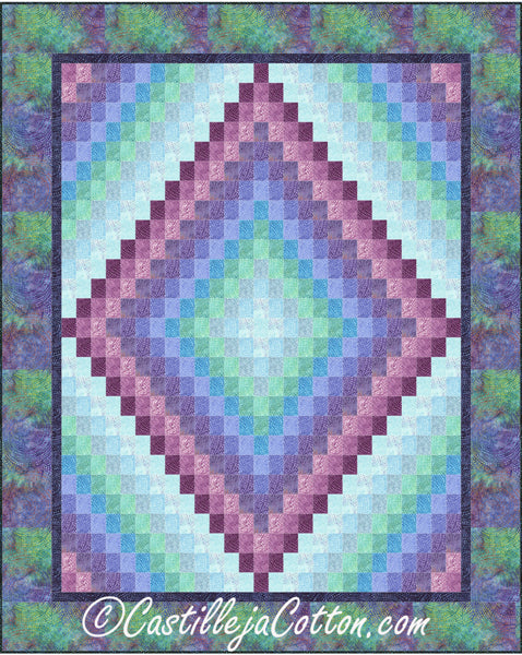 Kaleidoscope Lap Quilt Pattern CJC-47962 - Paper Pattern